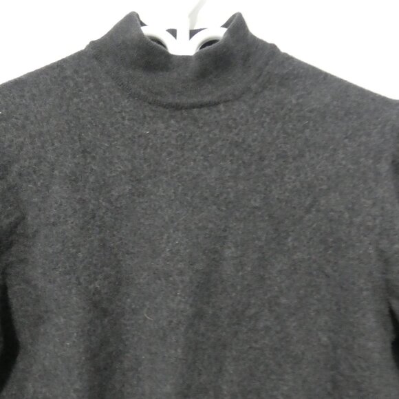 Classic Black Mock Neck Sweater | 17.5 inches pit to pit measured - Picture 4 of 14